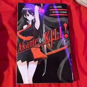 Akame ga Kill! manga volume 1 - black and red #anime #manga #book
